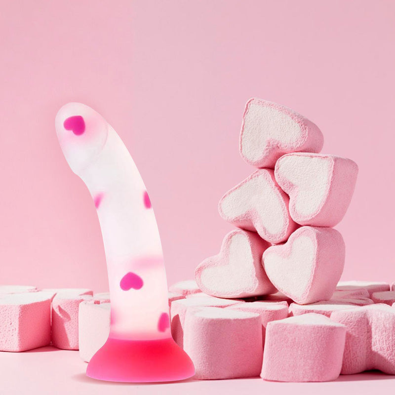 Pink Heart Silicon Didlo Auckland HPT