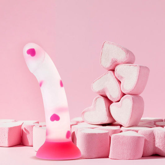 Pink Heart Silicon Didlo Auckland HPT