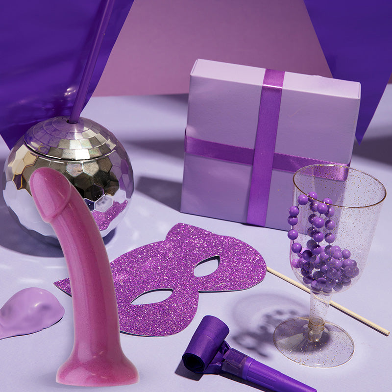 Purple Metallic G-Spot Dildo