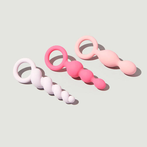 Satisfyer Booty Call Anal Plugs 3 pack | Anal Toys happypinktaco Satisfyer Booty Call Anal Plugs 3 pack | Anal Toys happypinktaco