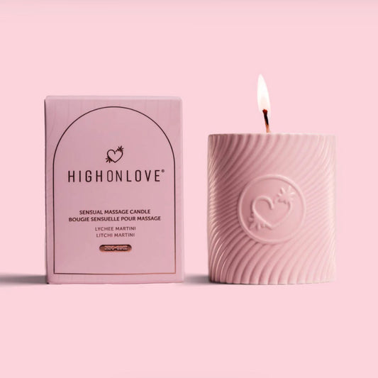 Strawberries massage candle