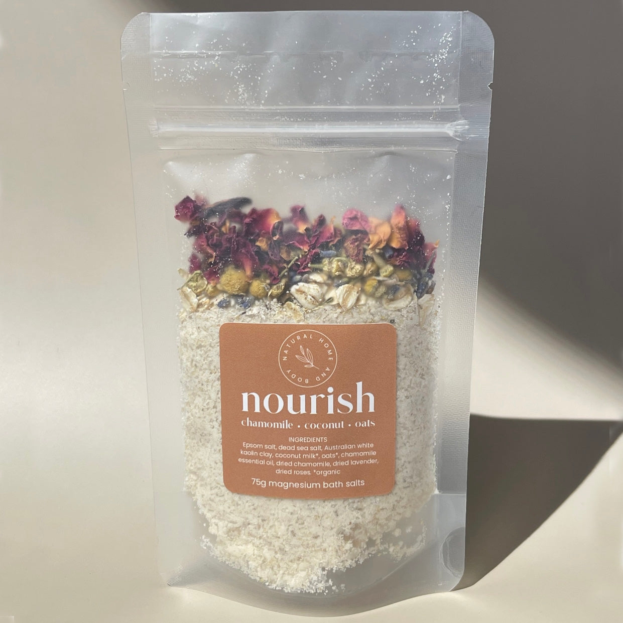 Nourish magnesium bath salts with - Aromatic soothing bath salts NZ