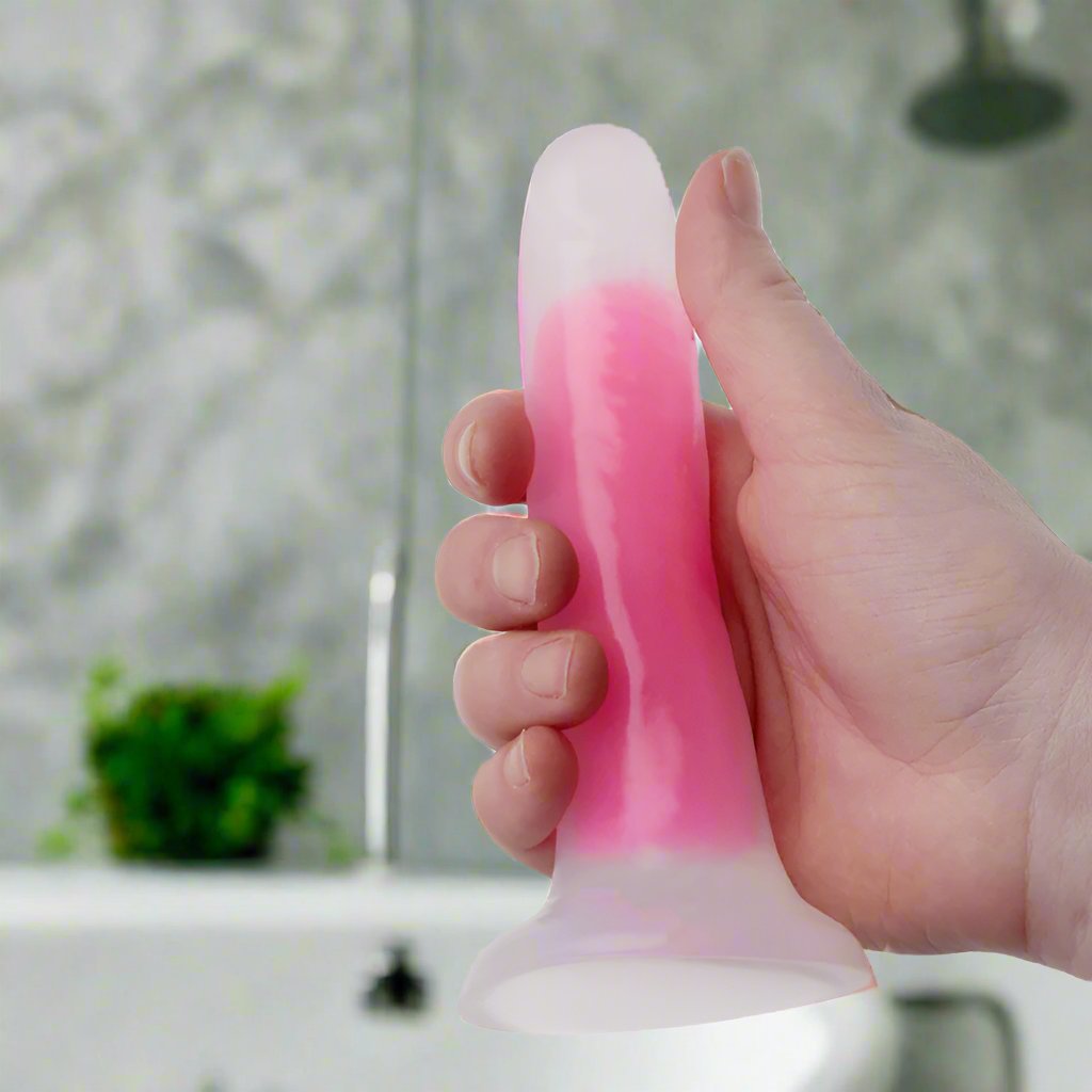 Pink Glow in the dark Small Dildo
