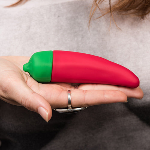 Chilli Pepper Emojibator Vibrator | Beginner Vibrators happypinktaco Chilli Pepper Emojibator Vibrator | Beginner Vibrators happypinktaco