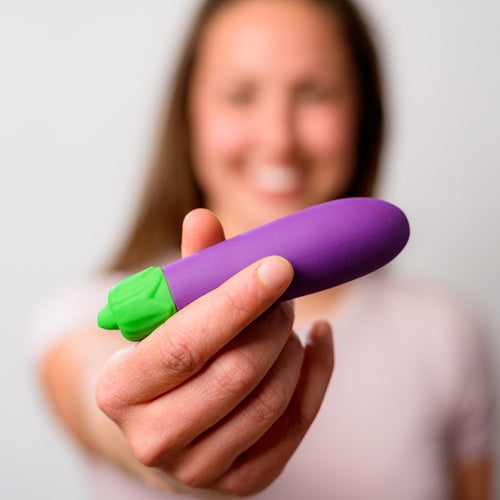 Eggplant Emoji vibrators Happy Pink Taco