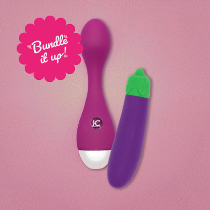 Evelyn G-Spot & Eggplant Emoji Bullet Vibrator Bundle