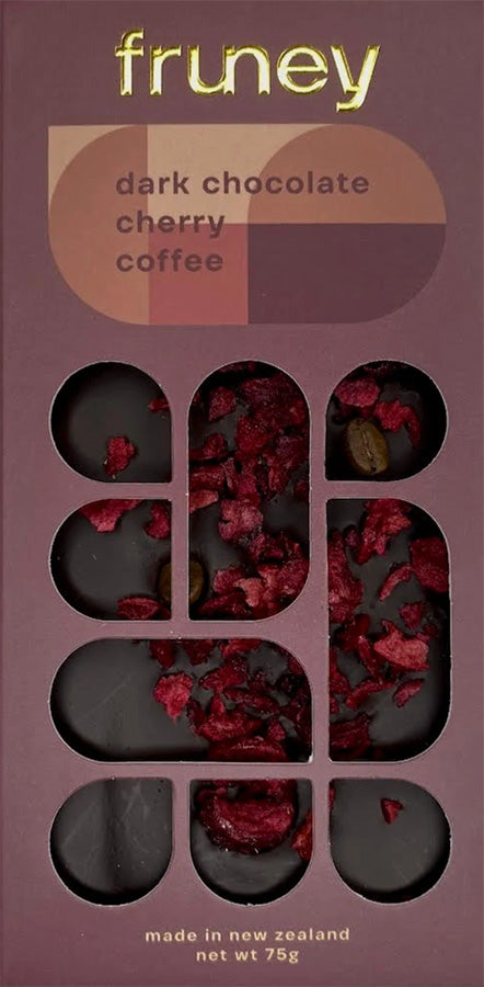Fruney dark chocolate cherry coffee Chocolate Bar NZ