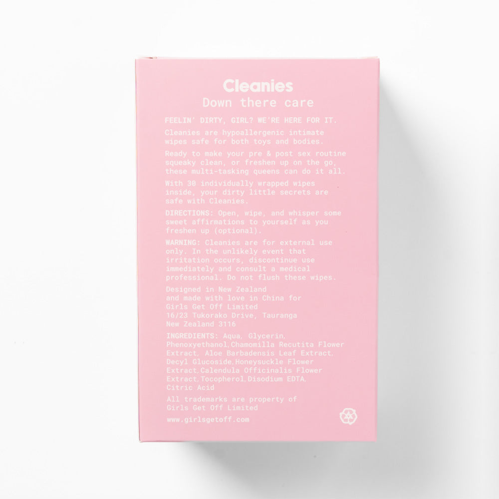 GGO Cleanies Intimate Care Wipes pk 30