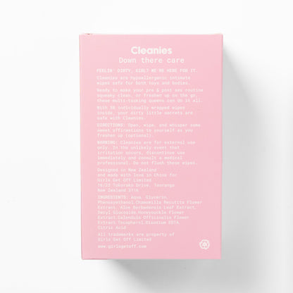 GGO Cleanies Intimate Care Wipes pk 30