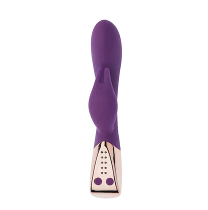 Purple and silver Rabbit Vibrator from Share Satisfaction NZ 