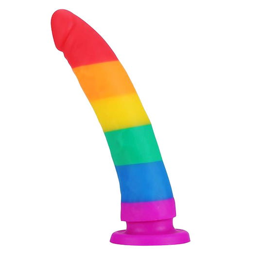 Rainbow Dildo Silicon NZ