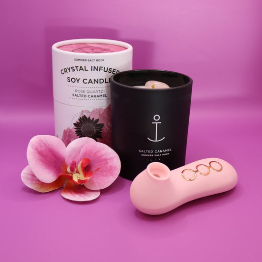 Coco Vibrator & Salted Caramel Soy Candle - Self-Love Bundle