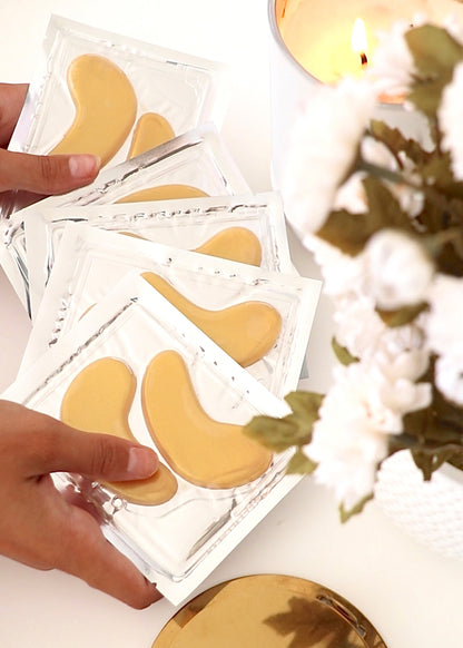 vegan gold eye masks 5 packs NZ