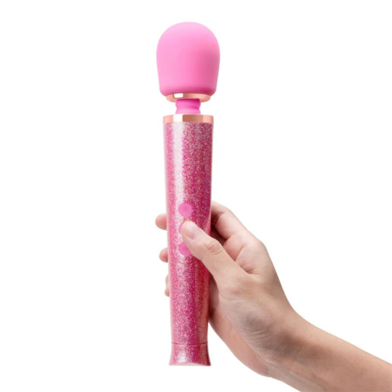 Pink Glitter Le Wand Vibrator