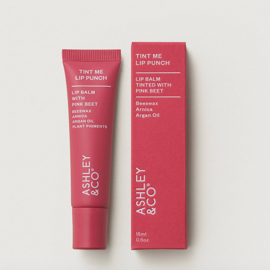 Lip balmTint Me Lip PUnch Pink Beet  tube 'Ashley & Co'