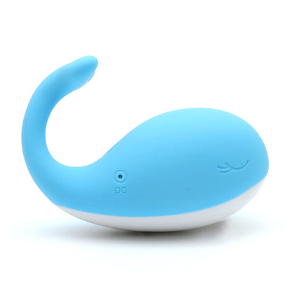 Whale shaped vibrator with remote